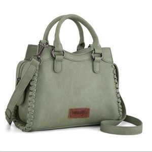 Wrangler Green Satchel NWOT
